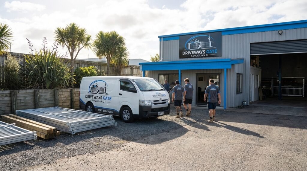Driveways Gate Auckland business exterior Auckland